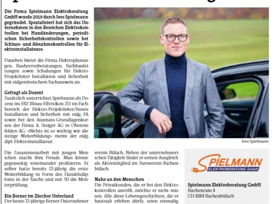 Gewerbezeitung Bezirk Bülach 17.11.2020 - Ausgabe 4